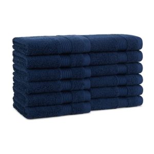 PROTEX TOWELS Dlux3 Towels, 12 Count - Midnight Blue - 16" x 29" - 12Pk