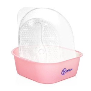 BELAVA Pedicure Tub with 20 Disposable Liners - Pink