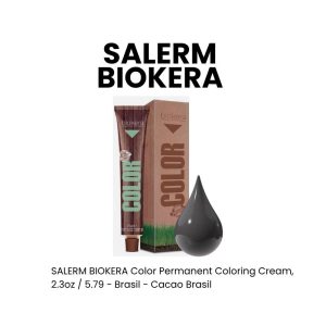SALERM BIOKERA Color Permanent Coloring Cream, 2.3oz - 5.79 - Brasil - Cacao Brasil