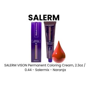 SALERM VISON Permanent Coloring Cream, 2.3oz - 4.5 - Mahogany - Mahogany Brown