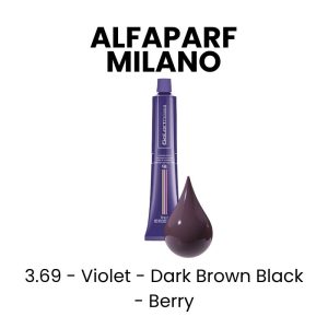 SALERM VISON Permanent Coloring Cream, 2.3oz - 1.69 - Black - Berry Violet - Black Berry Black