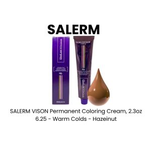SALERM VISON Permanent Coloring Cream, 2.3oz - 6.35 - Warm Colds - Indian