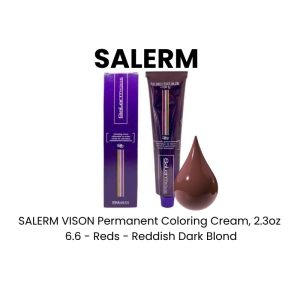 SALERM VISON Permanent Coloring Cream, 2.3oz - 7.6 - Reds - Reddish Blond