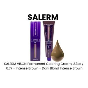 SALERM VISON Permanent Coloring Cream, 2.3oz - 6.99 - Purples - Dark Blond Intense Violet