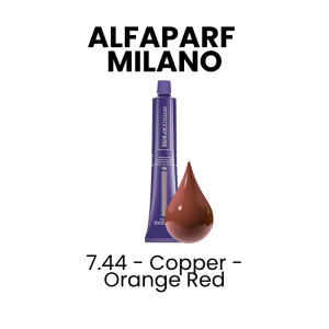 SALERM VISON Permanent Coloring Cream, 2.3oz - 7.44 - Copper - Orange Red