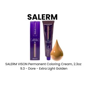 SALERM VISON Permanent Coloring Cream, 2.3oz - 9.12 - Pearl - Extra Light Blond Pearl