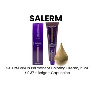 SALERM VISON Permanent Coloring Cream, 2.3oz - 7.334 - Warm Colds - Caramei