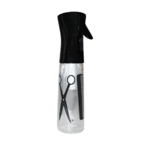 TOLCO CORPORATION EZ Mist Aerosol - type Mist Refillable Bottle, 10oz - Shears & Combs Imprint - Black/Clear - 100115