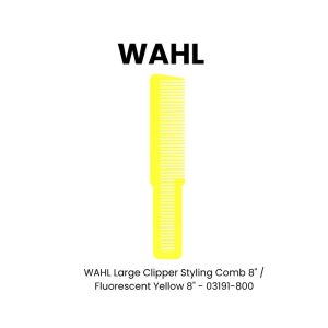 WAHL Large Clipper Styling Comb 8" - Fluorescent Yellow 8" - 03191 - 800