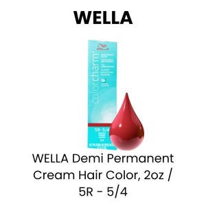 WELLA Demi Permanent Cream Hair Color, 2oz - 5R - 5/4