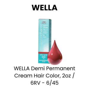 WELLA Demi Permanent Cream Hair Color, 2oz - 6RV - 6/45