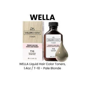 WELLA Liquid Hair Color Toners, 1.4oz - T - 10 - Pale Blonde