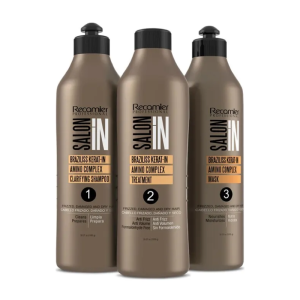 SALON IN Braziliss Keratin Amino Complex 3 Steps, 33.8oz