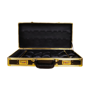 SCALPMASTER Barber Tool Case With Gold Trim - SC-9057