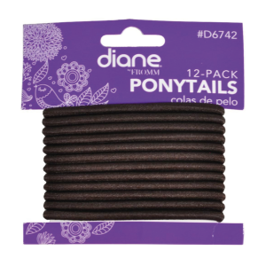 DIANE BEAUTY Ponytails Brown 12 Pk - D6742