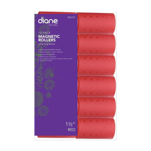 DIANE BEAUTY Magnetic Roller Red, 1 1/2"- D2721