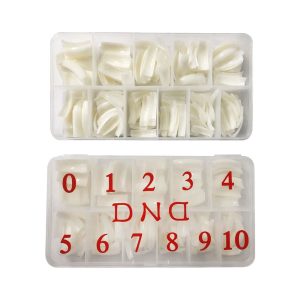 DAISY DND French white Nail Tips 500pcs Box - Sizes 1-10