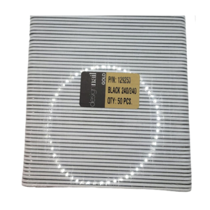 DESIGN NAIL Black Cushion File 7" 240/240 - 50 PCS - 129253