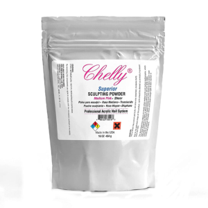 CHELLY Superior Sculpting Professional Acrylic Powder Medium Pink, 16oz