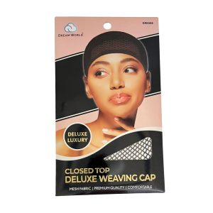 DREAM WORLD PRODUCTS Deluxe Closed Top Weaving Cap Black - DRE098