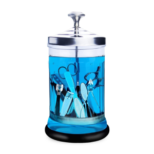SCALPMASTER Glass Sanitizer Jar, 21oz - DL-552