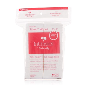 INTRINSICS NATURALLY Petite Silken Cotton Wipe 2? x 2?, 4 -Ply Blend of Soft Fibers, 200 Counts - 407300