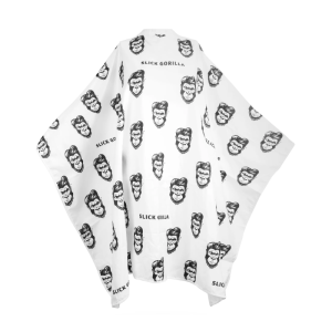 SLICK GORILLA Barber Cape White - SGBCW