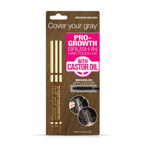 COVER YOUR GRAY Pro Growth Brush-IN Hair Toch-UP Medium Brown - 012021G