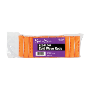 SOFT N STYLE Concave Cold Wave Rods Jumbo Tangerine, 12 Count - 356-TGJU