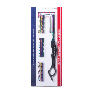 SCALPMASTER Titanium Multi-Color Hair Shaper, 8-1/2" - SC-8000