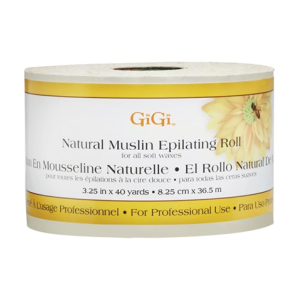 GIGI SPA Natural Muslin Epilating Roll, 3.25Inch x 40 Yards - 0620