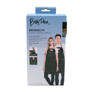 BETTY DAIN Brooklyn Denim Apron - 195BLK