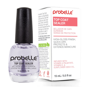 PROBELLE Long Lasting High Shine Top Coat Sealer, 0.5oz
