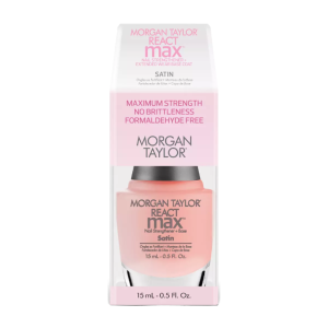 MORGAN TAYLOR React Max - Satin Nail Strengthener + Base, 0.5oz / 0.5oz - 3411101