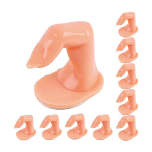 APOLLO BEAUTY Tipped Practice Finger With Nail 10 Counts Fingers JJPH 10155A