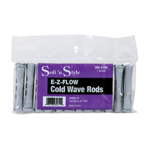 SOFT N STYLE Concave Cold Wave Rods Short Gray, 12 Count - 356-GYSH