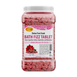 SPA REDI Anti Bacterial Bath Fizz Tablets Sensual Rose, 128oz - 35172