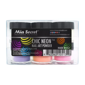 MIA SECRET Chic Neon Art Arylic Powder 6pcs, 1/4oz - PL400-X MIX-6