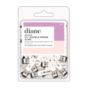 DIANE BEAUTY Double Prong Clips 80 Pk, 1 3/4" - D17