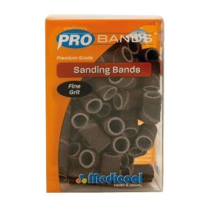 MEDICOOLSanding Bands Fine Brown - 100 Counts