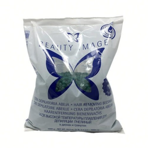 BEAUTY IMAGE Hard Bead Wax, 2.2 Lbs Natural Honey - Green Pine