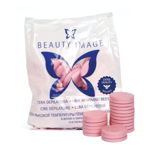 BEAUTY IMAGE Hard Bead Wax, 2.2 Lbs Natural Honey - Pink Creme