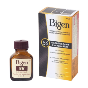 BIGEN Permanent Powder Hair Color, 0.21oz - 56 - Rich Medium Brown - NC56