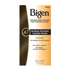 BIGEN Permanent Powder Hair Color, 0.21oz - 47 - Medium Chesnut - NC47
