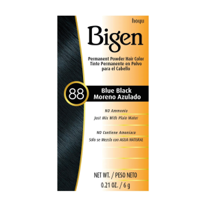 BIGEN Permanent Powder Hair Color, 0.21oz - 88 - Blue Black - N88
