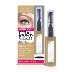 COVER YOUR GRAY Total Brow Eyebrow Sealer and Color, 0.35oz - Light Brown - Blonde - 0234IG