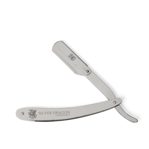 MD BARBER Graphic Razor - Dragon Metal Handle - Silver - MD2019