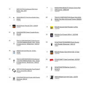 Bundle Pallet #62 - Barber