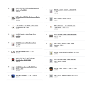 Bundle Pallet #18 - Barber