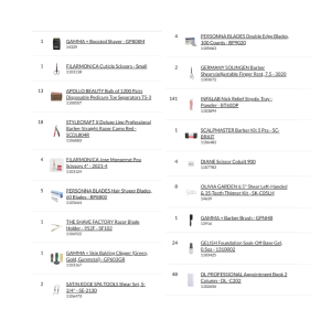 Bundle Pallet #57 -  BARBERIA  PEQUEÑA